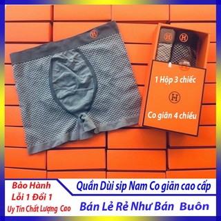 Combo hộp 3 Quần lót nam - Quần xịp đùi Boxer cao cấp , co giãn 4 chiều thỏa mái , 2020