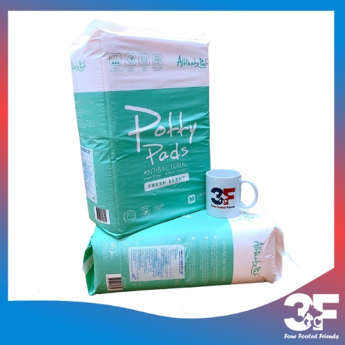 Tã lót 1 lần ANTI POTTY PADS cho thú cưng - Màu Xanh Size 100 miếng: 45x60cm - Bao Bì Chính Hãng (Medium Breed)