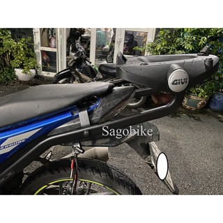 Baga givi HRV Raider Fi 150 và đế đệm M5M, baga Raider Fi / Raider 150 xăng cơ