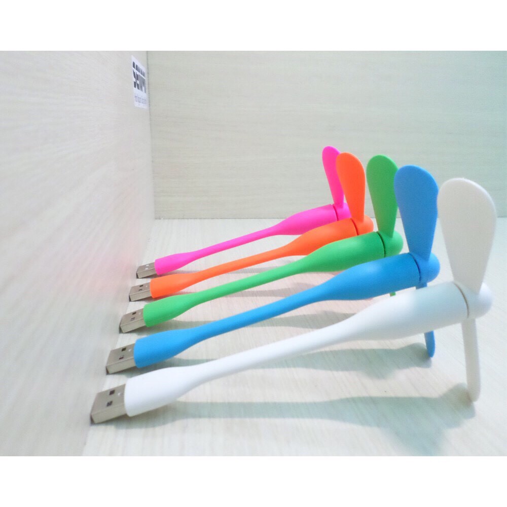 Quạt USB 2 Cánh Mini Cầm Tay Siêu Mát, Đèn Led USB