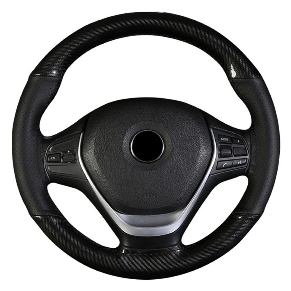 Vỏ Bọc Vô Lăng Xe Hơi Khâu Bằng Da Chống Trượt 38cm O9U8