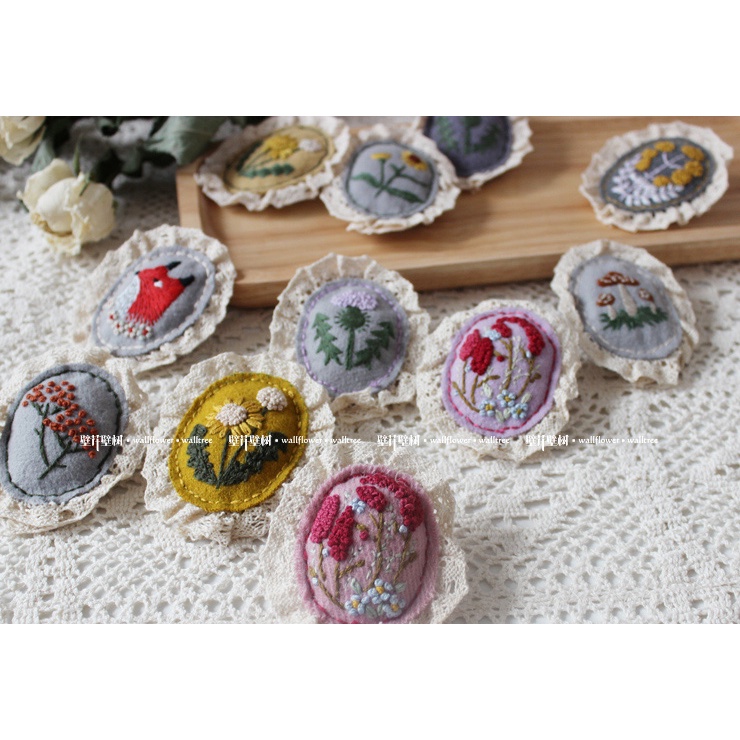 DIY TỰ LÀM GHIM CÀI ÁO PHONG CÁCH CHÂU ÂU- KIT NGUYÊN LIỆU THÊU TAY LÀM TRANG SỨC- MIE HANDMADE SHOP