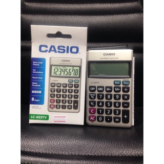 Máy tính Casio bỏ túi Nhỏ Mini LC-403TV-8 số hiển thị