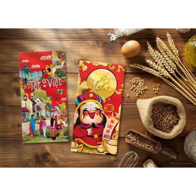 COMBO 10 Bao Lì Xì 2023 Giá Sỉ Rẻ Tết Độc Lạ Màu Đỏ Đẹp Hoạt Hình Nhâm Dần Cute Dễ Thương Thần Tài Tiền Đô