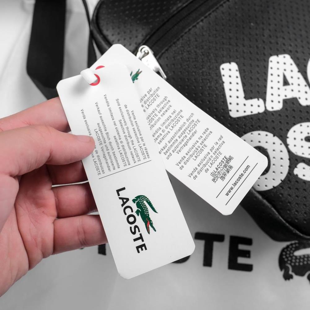 Túi đeo chéo LACOSTE ITALY NEW 2022  Chất liệu vải 100% da si mờ simily cứng cáp nam tính
