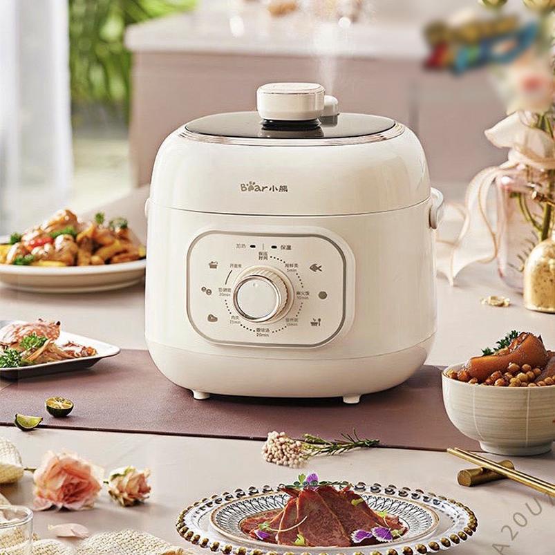 Nồi Áp Suất Điện Mini 2lít Bear YLB-A20U1 Chính Hãng Hầm Nấu Đa Năng Bảo Hành 12 Tháng