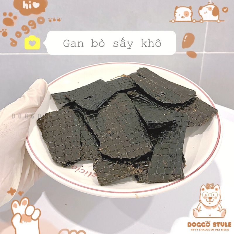 Treat Bánh Thưởng Cho Chó Gan Bò Sấy Khô DOGGOSTYLE Giúp Sạch Răng Cung Cấp Protein Chất Xơ Cái Thiện Tiêu Hóa