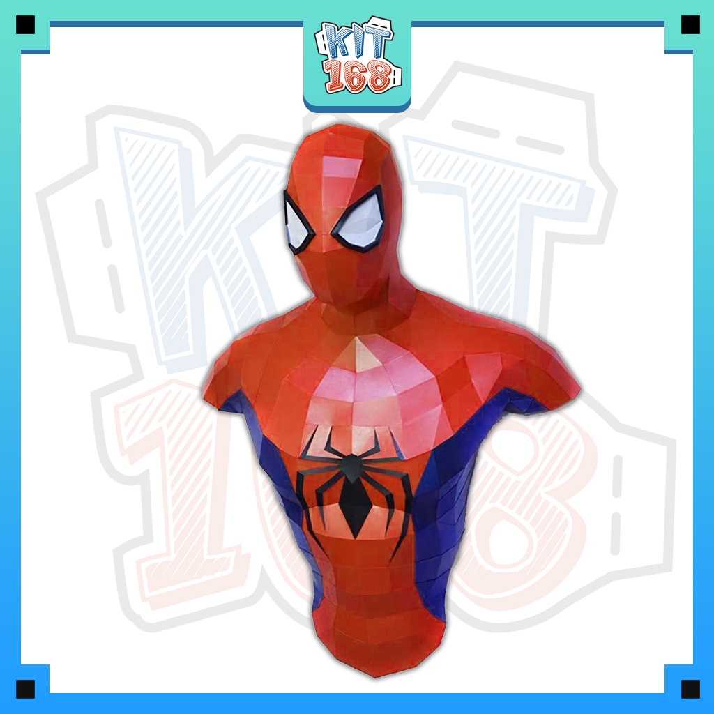 Mô hình giấy Anime Game Marvel Spider-man gắn tường