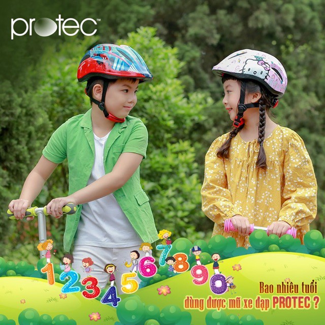 Mũ Xe Đạp Chính Hãng Protec Smile Cho Bé - Nhiều Màu