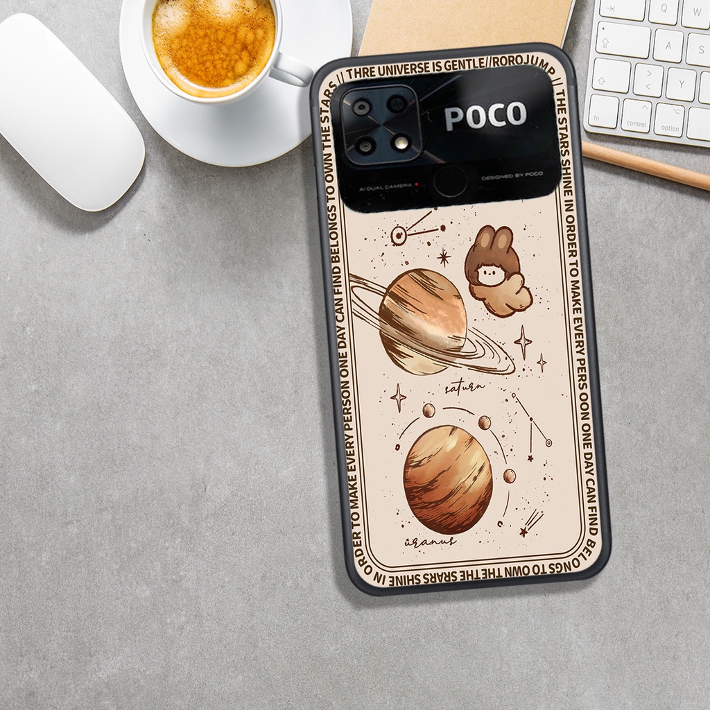 ỐP LƯNG XIAOMI POCO C40, IN HÌNH GẤU&amp;THỎ MÀU SẮC BẮT MẮT.