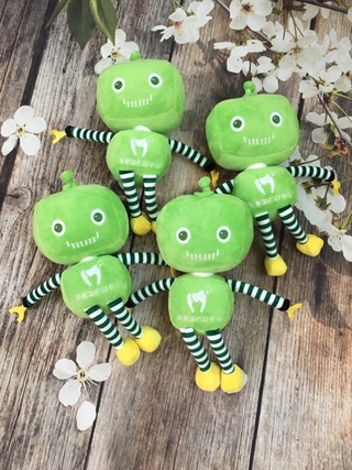 Gấu bông robot xanh