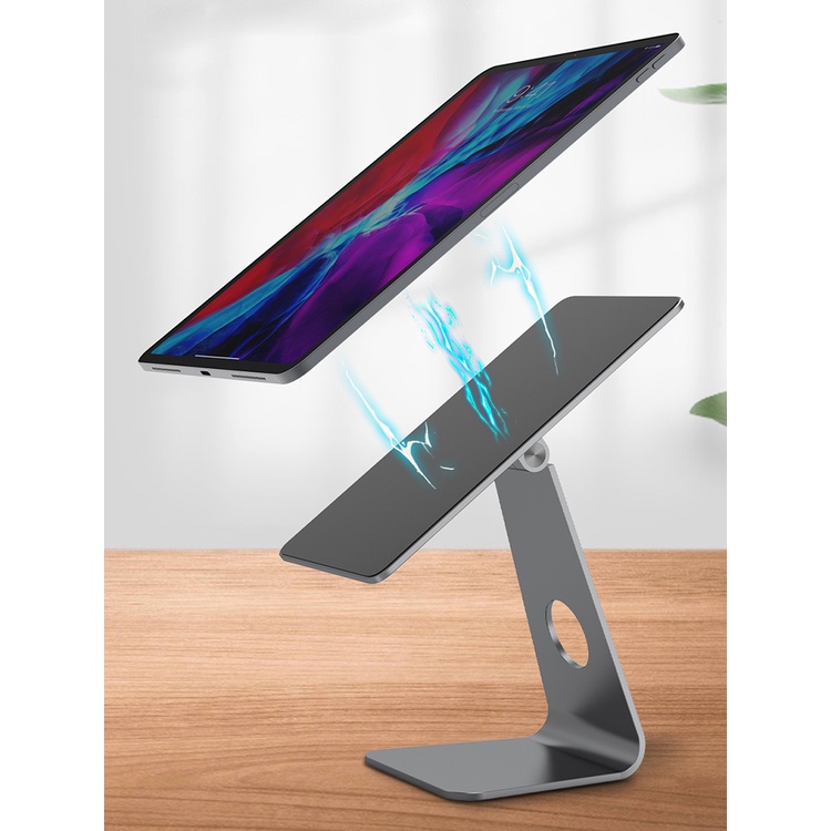 Stand/Giá Đỡ Nhôm Nam Châm Hít Chặt IPhone WIWU Hubble Smart Cho IPad Air 4, Air 5, Pro 11, Pro 12.9 inch, M1