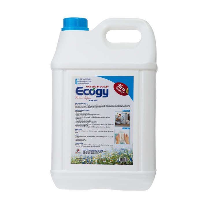 Nước giặt xả hương nước hoa Ecogy 10kg - Sạch khuẩn thơm mềm