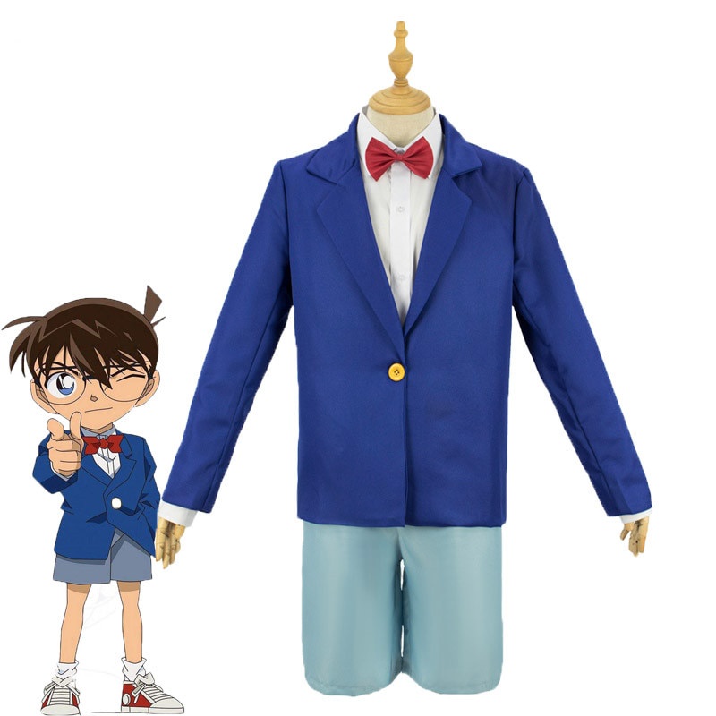 Trang phục hóa trang nhân vật hoạt hình edogawa conan cho trẻ em