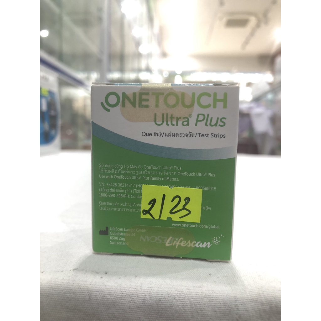 Que Thử Tiểu đường Onetouch Ultra Plus 25 test
