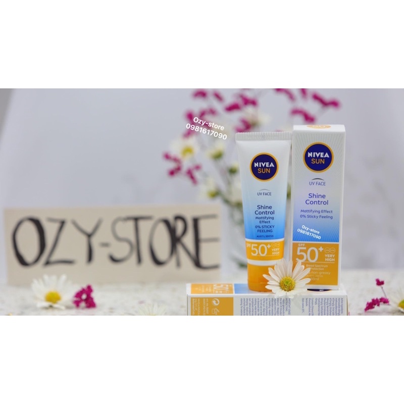 Kem chống nắng Nivea Shine Control SPF 50 UV Face