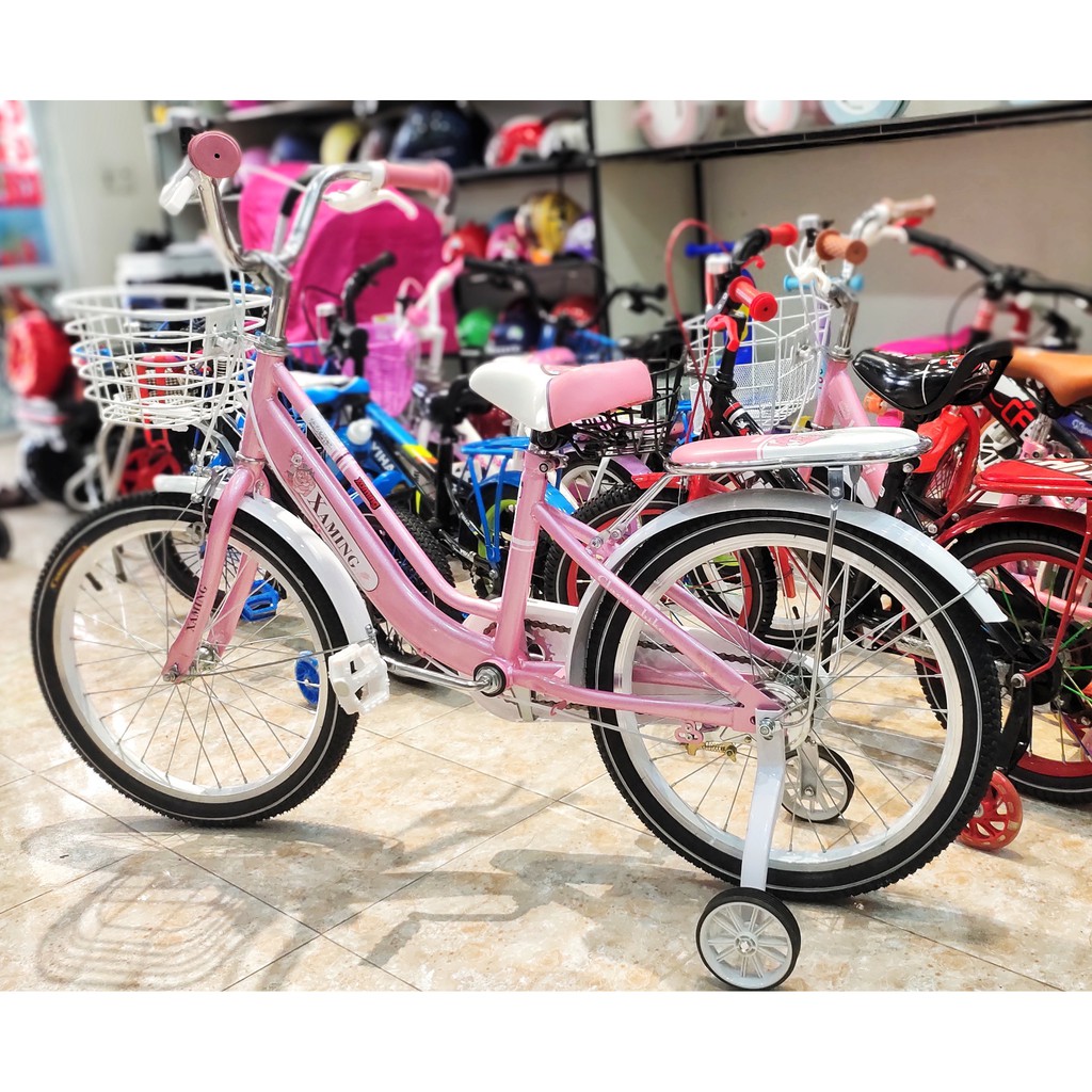 Xe đạp mini Xaming size 12, 14, 16, 18, 20 inch cho bé gái 2-4t, 4-5t, 5-7t, 6-9t, 7-11t