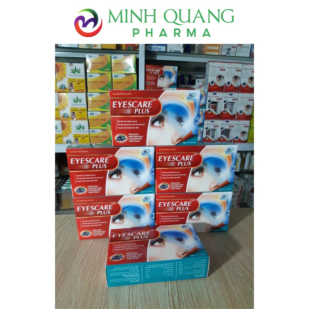Viên uống sáng mắt EYESCARE PLUS giảm lão hóa mắt, mờ mắt, cải thiện thị lực hộp 30 viên