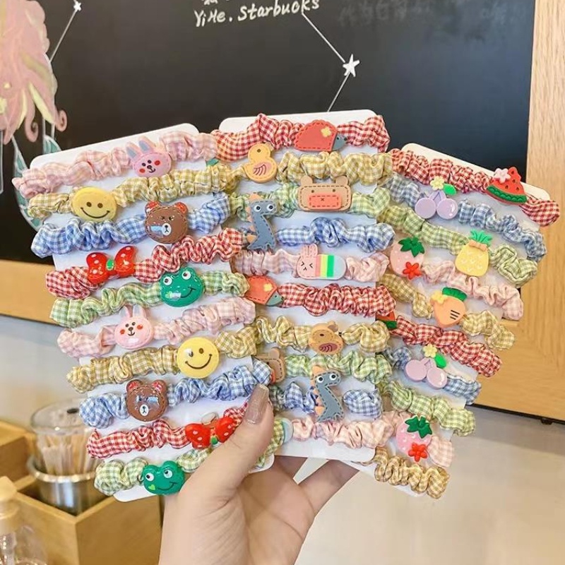 [Set] Băng Đô Cột Tóc Mười Băng Đô Hình Công Chúa Màu Kẹo Hoa Quả Phiên Bản Hàn Quốc