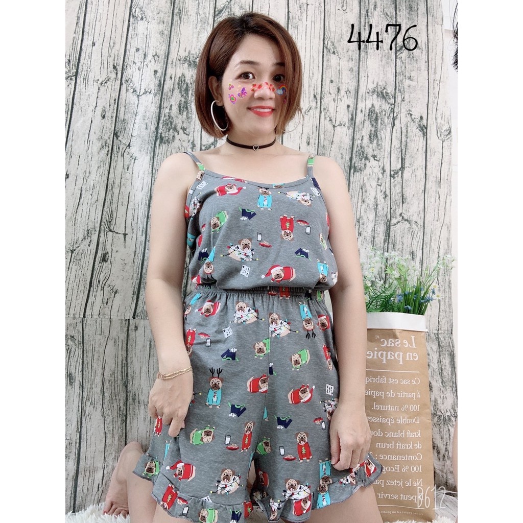 4476 Đồ bộ đùi 2 d ây short BIG SIZE quần bèo họa tiết Chó ss.2d | WebRaoVat - webraovat.net.vn