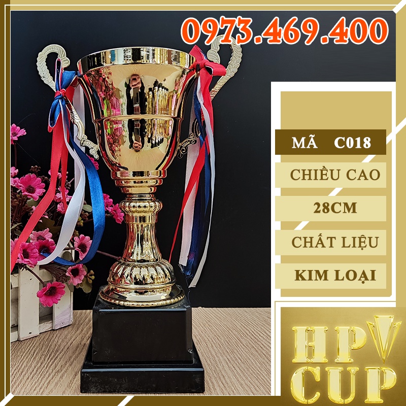 Cúp Lưu Niệm Cup Thể Thao Bóng Đá Pha Lê Huy Chương Vàng Quà Tặng Giá Rẻ A1