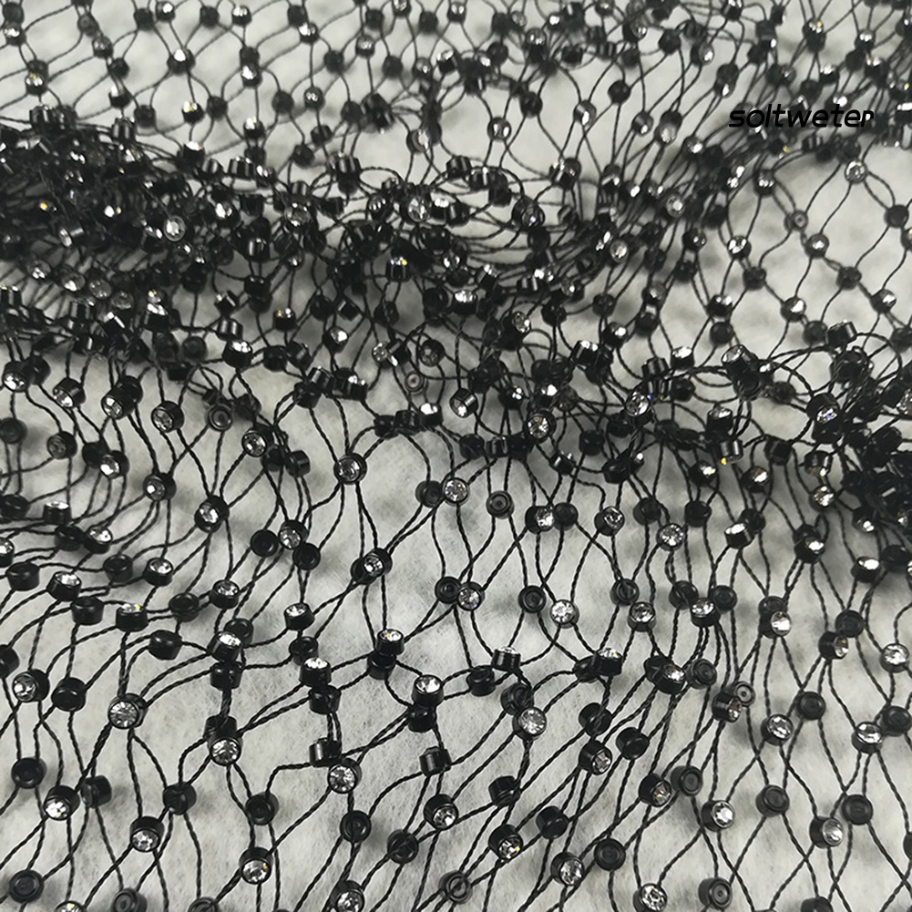 Áo Lưới Không Tay Cổ Tròn Đính Đá Quyến Rũ Thời Trang Cho Nữ