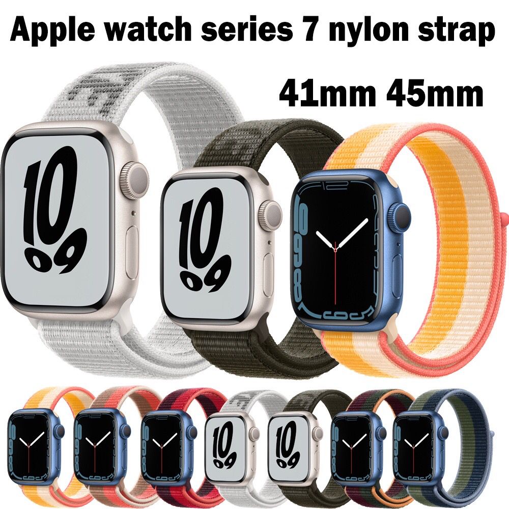 Dây Đeo Nylon Cho Đồng Hồ Thông Minh applewatch series3 4 5 6 7 8 se ht99 w17 w27 pro max x8 h11 mt8 dt no1 dt8 38mm 41mm 45mm 49mm 42mm