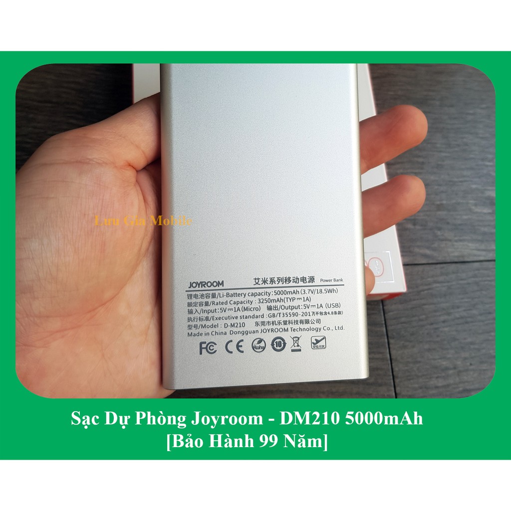 Sạc Dự Phòng Joyroom-DM210 5000mAh [Bảo Hành 69 Năm] chính hãng