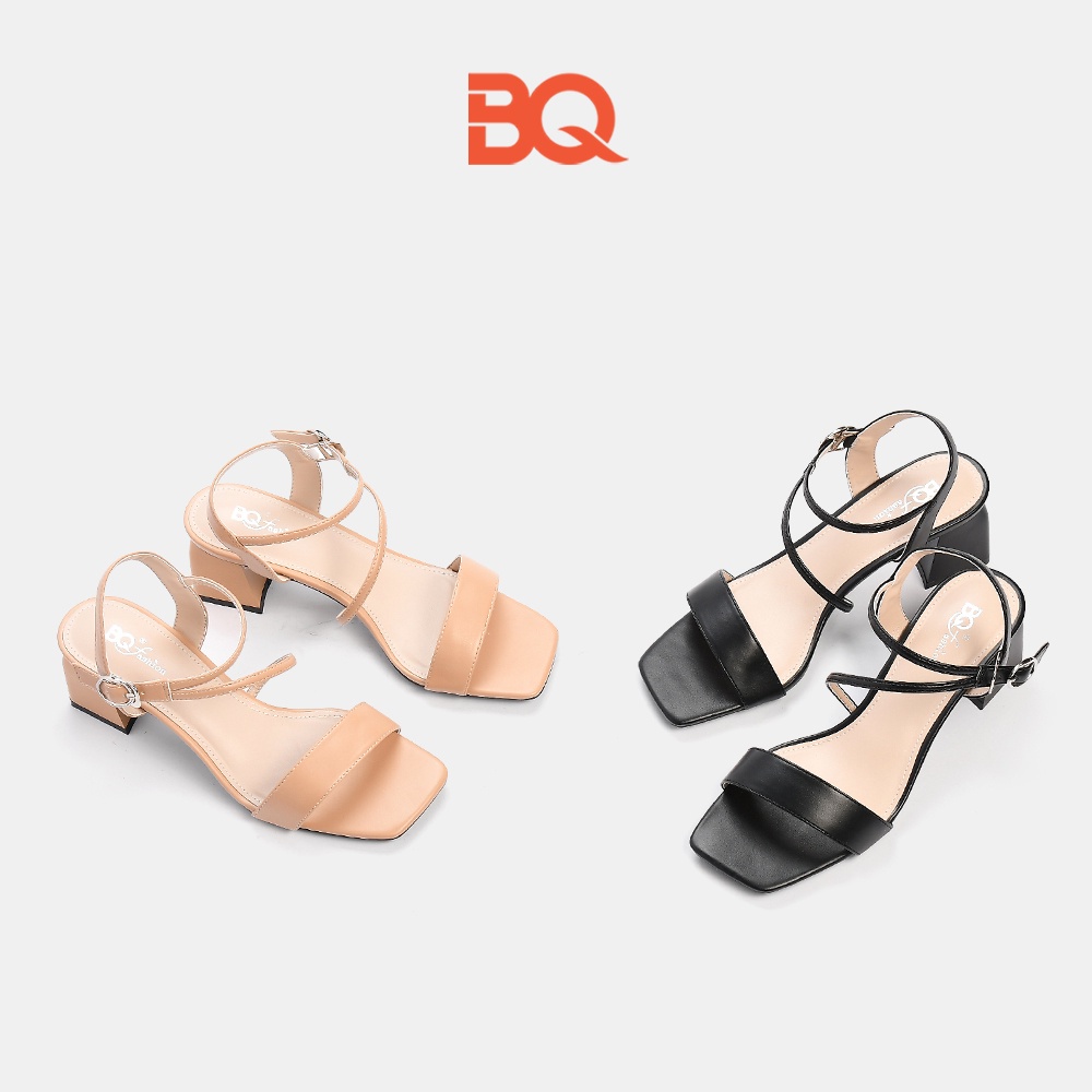 Giày sandal cao gót nữ quai mảnh đế vuông 5 phân Gi BQ072