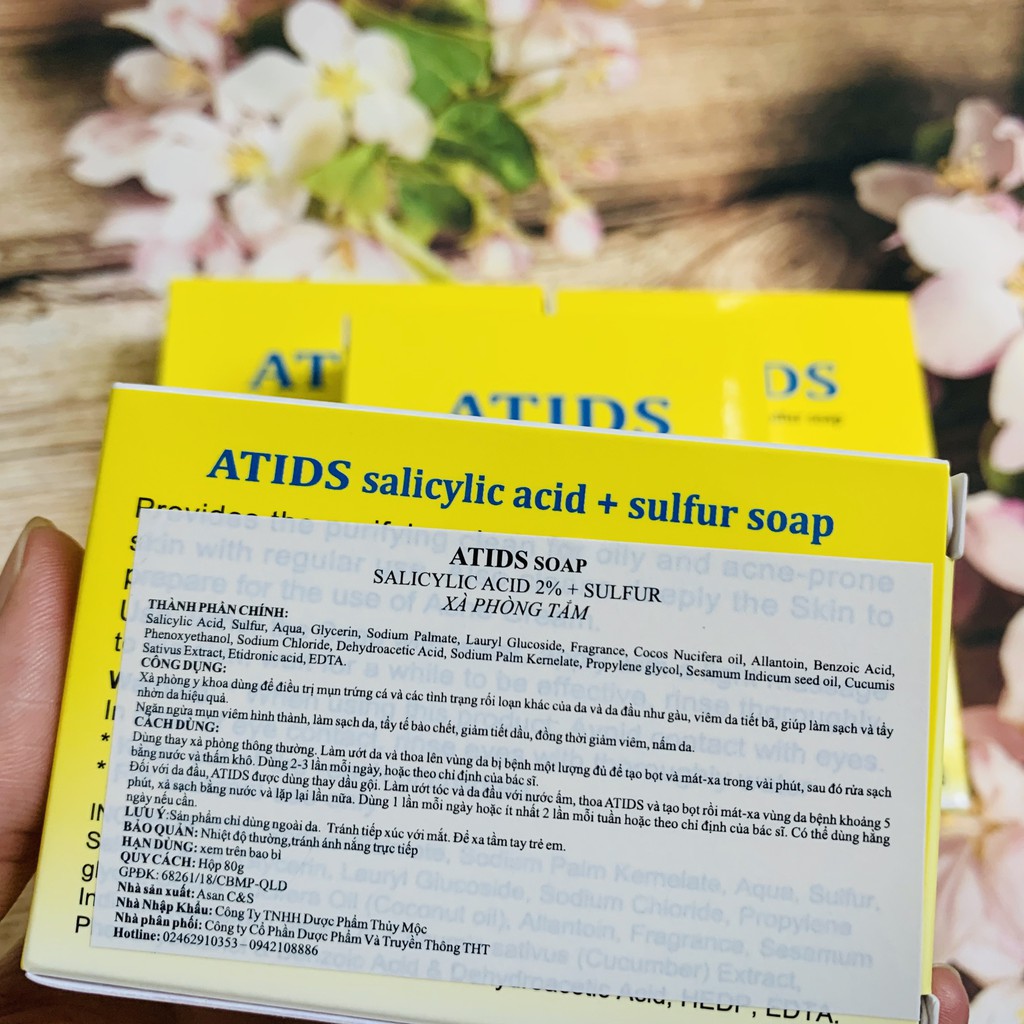 ATIDS ⚜️CHÍNH HÃNG⚜️Xà phòng ngừa mụn ATIDS