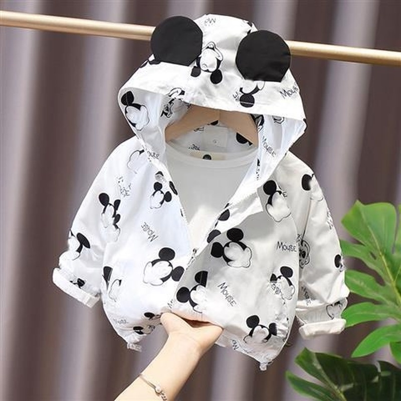 Áo khoác hoodie kiểu hoạt hình Hàn Quốc đáng yêu cho bé