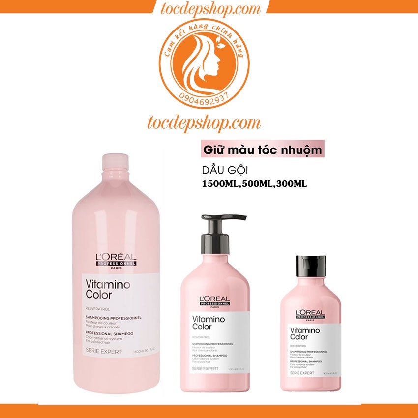 Dầu gội vitamin giúp bảo vệ màu nhuộm lâu trôi dành cho tóc nhuộm Loreal