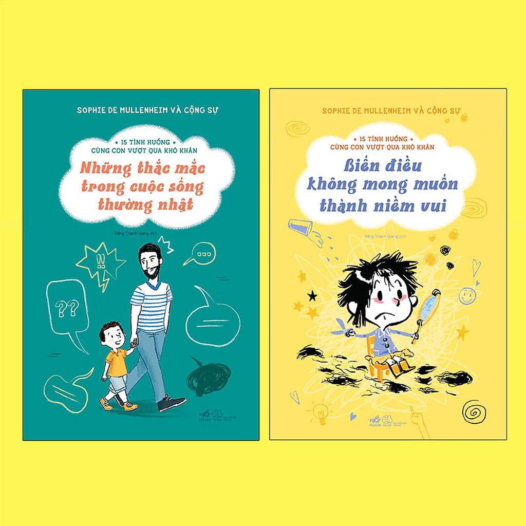 Sách - Combo 2 Cuốn: &quot;15 Tình Huống Cùng Con Vượt Qua Khó Khăn&quot;