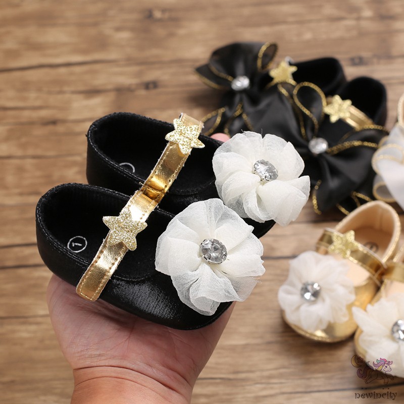 Giày Búp Bê Da Pu Chống Trượt Cho Bé Gái