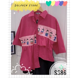 🔥BIGSIZE Set áo sơ mi quần short bigsize🔥