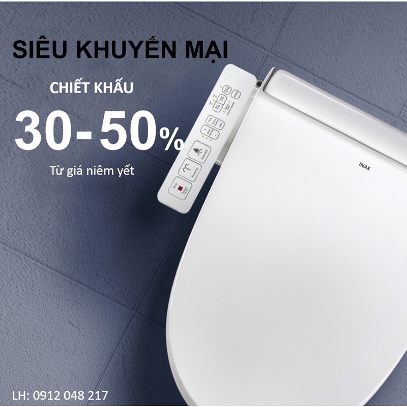 Nắp bồn cầu thông minh điện tử Inax CW-H17VN  Shower Toilet chính hãng gắn vừa hầu hết các mã bồn cầu Inax hiện nay