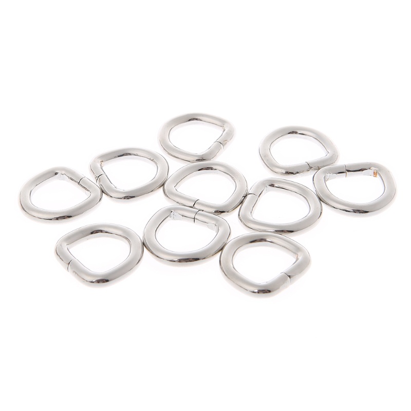 Set 10 khóa kim loại hình chữ D 15mm chuyên dụng cho túi xách