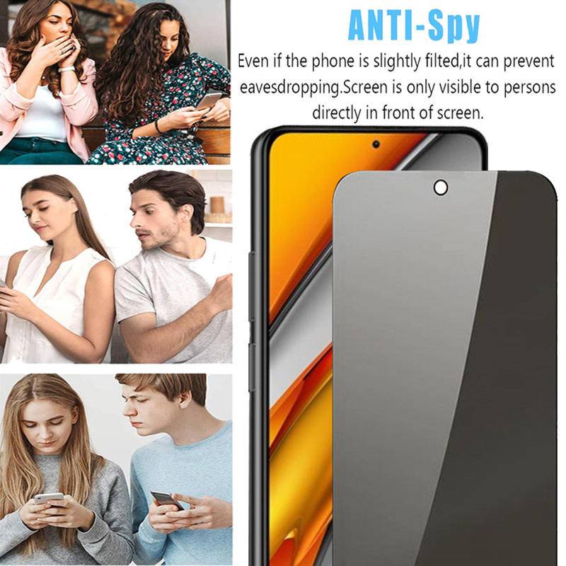 Kính Cường Lực Chống Nhìn Trộm Bảo Vệ Màn Hình Cho XiaoMi RedMi Note 10 11 7 8 9 9s 11e 11t Pro 4G 5G