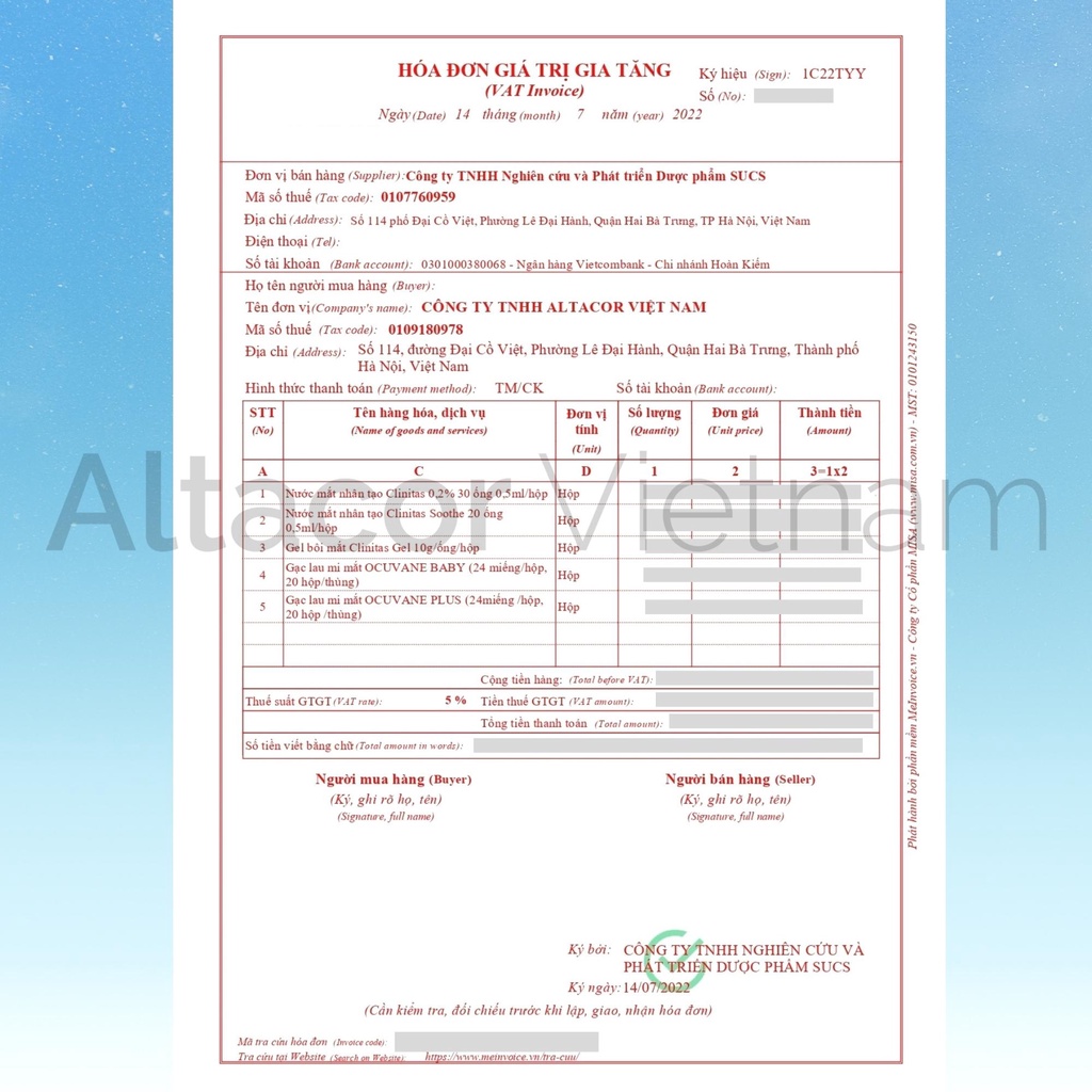 Miếng vệ sinh bờ mi Ocuvane® Plus - Hungary
