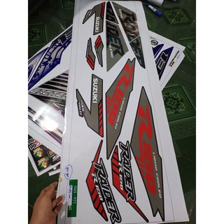 tem rời raider R150 ĐỎ ĐEN BẠC XE ĐEN
