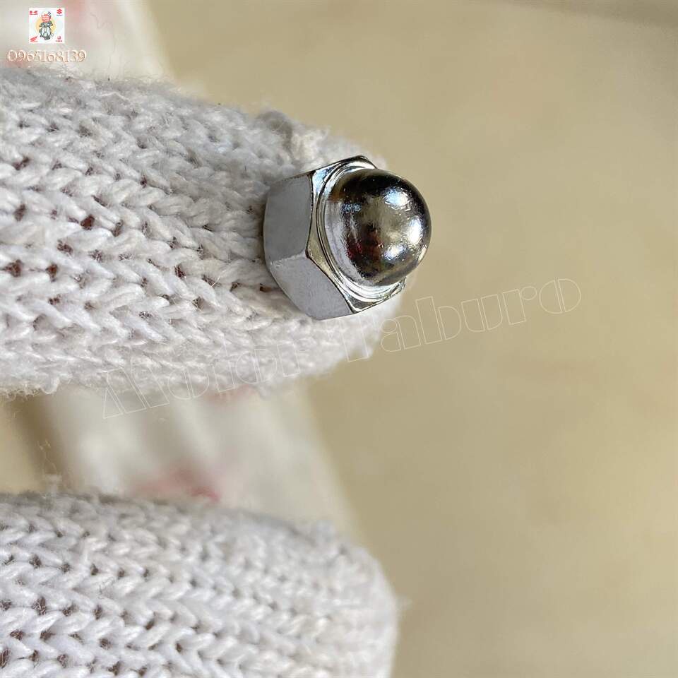 Ốc đầu chùa 6 li, xi bóng