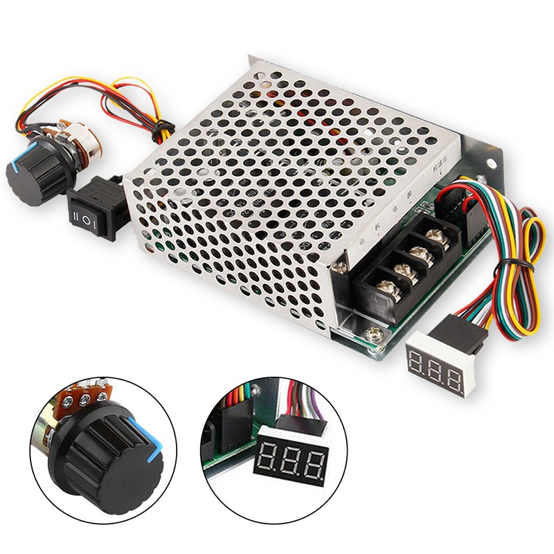 Bộ điều khiển tốc độ động cơ chổi than DC10-55V 40A