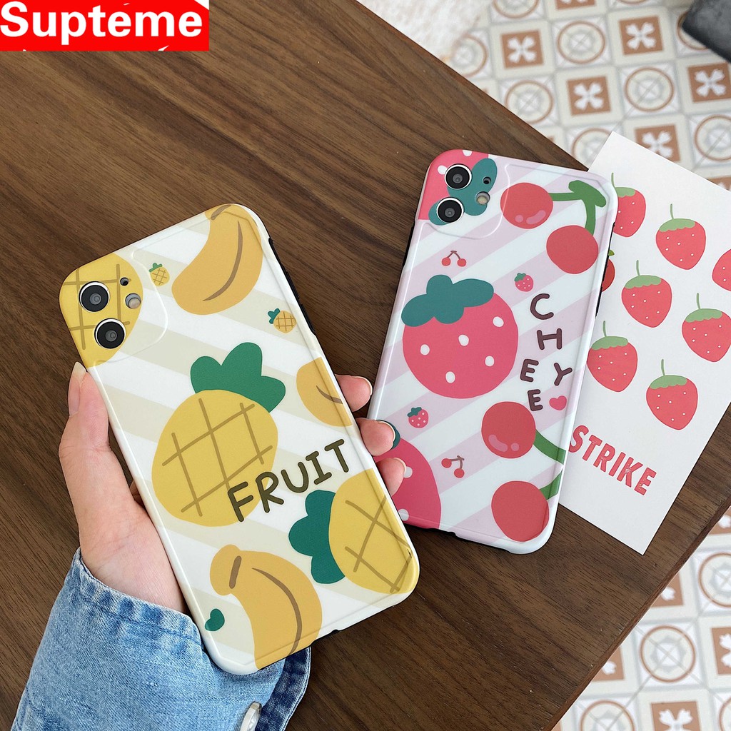 Ốp Điện Thoại In Hình Quả Dâu / Dứa Xinh Xắn Cho Iphone 11 Pro Max Xr Xs I 7 P I 8 Se 2 | BigBuy360 - bigbuy360.vn