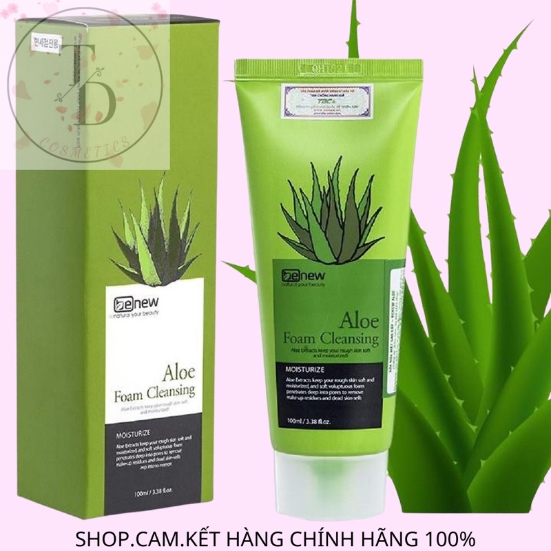 Sữa rửa mặt cao cấp Hàn Quốc Benew Lô hội 100ml