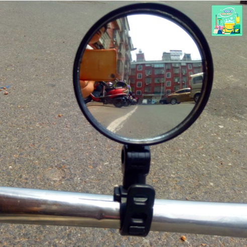 Gương chiếu hậu dùng cho xe máy, xe đạp. Gương cầu lồi xoay 360 độ có thể tháo rời tiện lợi. - TT1549