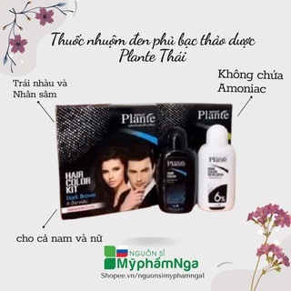 Thuốc nhuộm đen phủ bạc thảo dược Plante Thái