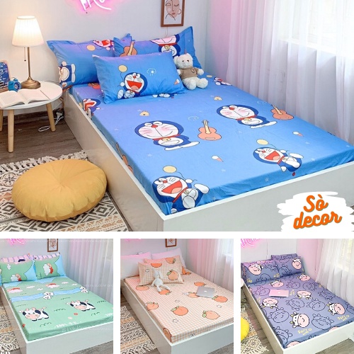 Ga Giường Cotton Poly, Ga Nệm Drap Giường Bốn Mùa Đủ Size Đủ Màu. | BigBuy360 - bigbuy360.vn