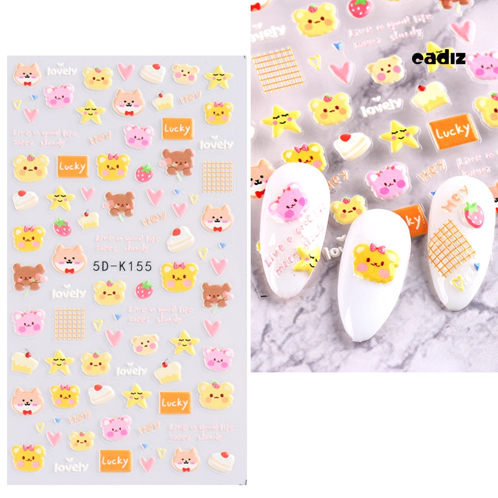 Miếng Dán Trang Trí Móng Tay Chống Rơi Họa Tiết Hoa Nhỏ Xinh Xắn Dành Cho Nữ