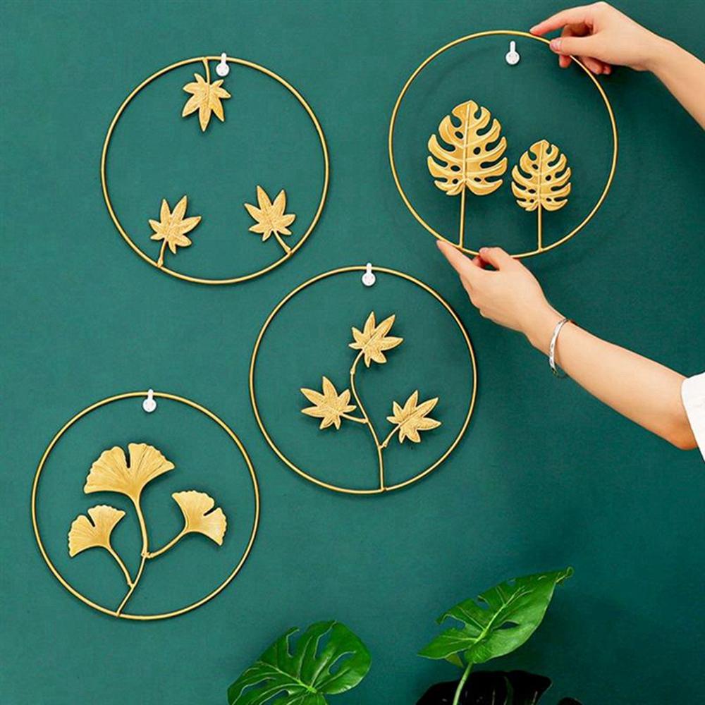 Lá Phong Treo Tường Trang Trí Bằng Kim Loại Phong Cách Bắc Âu