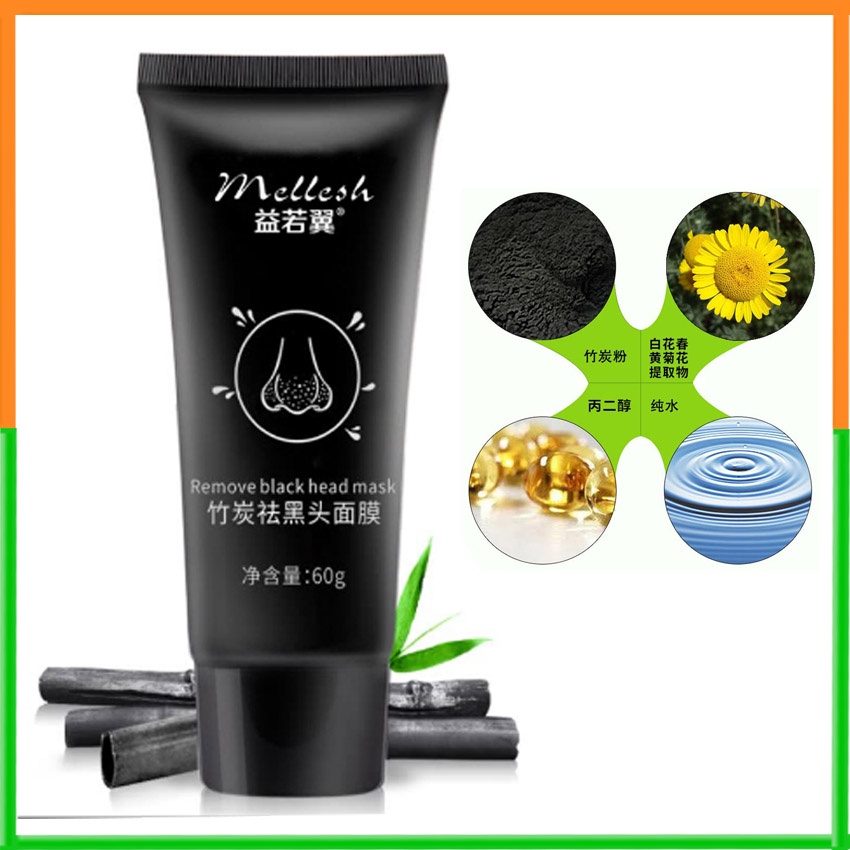 Gel lột mụn than tre Mellesh – giống kem lột mụn bioaqua giúp da bạn sạch tất cả các loại mụn, trắng hồng tự nhiên